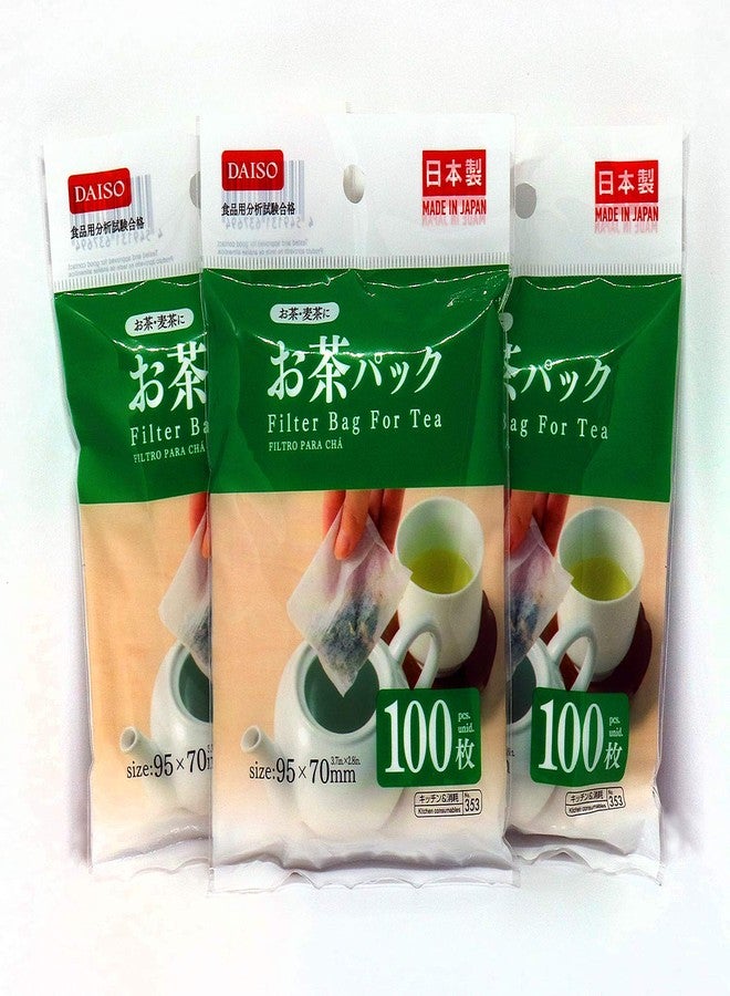 Daiso 3 x100 pcs Disposable Filter Bags for Loose Tea - Image 1