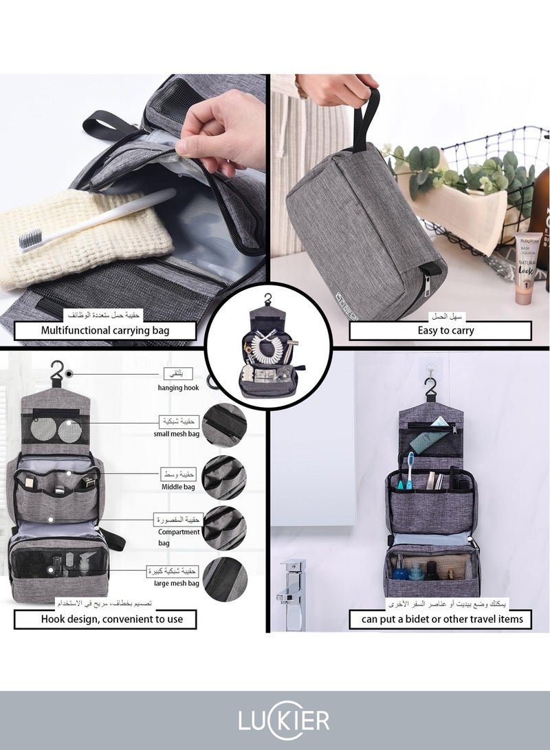 LUCKIER Stainless Steel Portable Travel Shattaf Bidet + Copper Material Diverter 3 Meters Hose Silicone Suction Cup + Space Aluminum Base Faucet Adapter Kit + Portable Toiletries Bag for Home/Hotel/Trav  - Image 5
