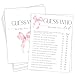 HandEasy Pink Bow Baby Shower Games for Girl Guess Who Mom Or Dad Game 5 x725 PcsB05 - Image 2