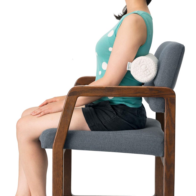 LitoTree Comfort Memory Foam Neck Roll and Cervical Bolster Round Pillow with Removable Washable Soft Cover for Spine and Neck Back Lumbar Leg Vertebra Support (18x3.5 inch Pillow) - Image 3