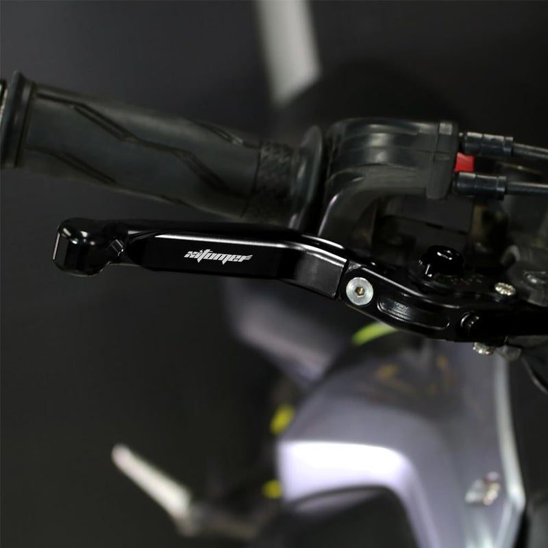 Generic xitomer CNC Motorcycle Brake Clutch Levers, Fit for GSX-R1300 Hayabusa 2018 2017 2016 GSX-R1300 2015 2014 2013 2008-2018 GSX-R1300, Adjustable Extendable Foldable Motorcycle Handle Levers (Black)  - Image 2