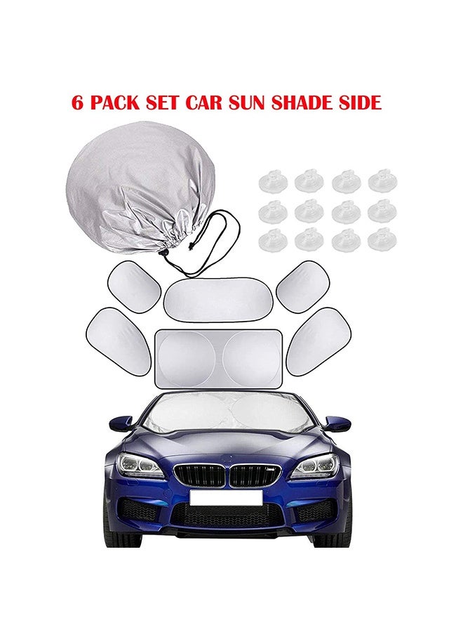 COYO ملحقات السيارة مظلة شمسية نافذة السيارة غطاء واقي زجاج أمامي يحجب أشعة الشمس من نافذة السيارة يحمي من الأشعة فوق البنفسجية - Image 5