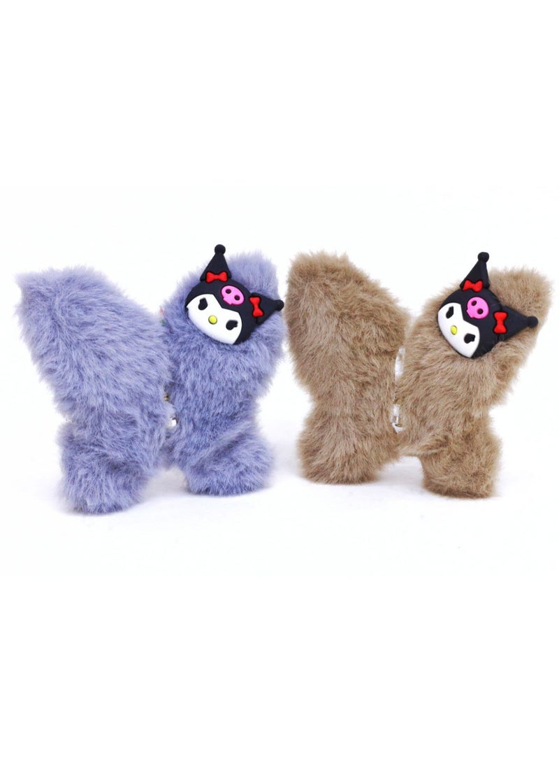 Generic An elegant blue butterfly-shaped fur clip, adding a touch of beauty and sophistication to your hairstyle. Specially designed to provide you with stability and comfort all day, suitable for various looks.  - Image 1