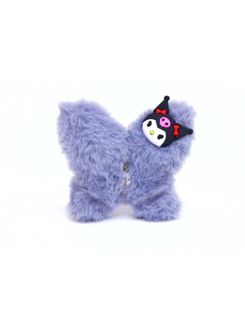 Generic An elegant blue butterfly-shaped fur clip, adding a touch of beauty and sophistication to your hairstyle. Specially designed to provide you with stability and comfort all day, suitable for various looks.  - Image 2