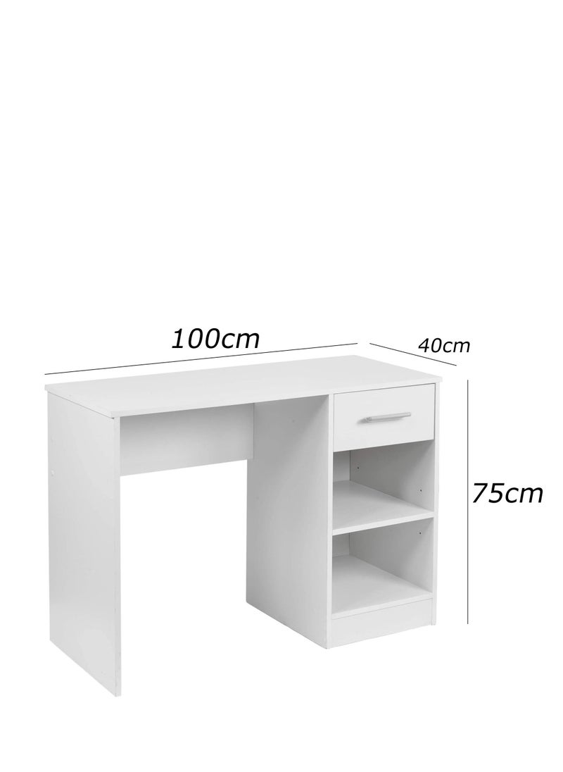 Modern desk, height 75 cm - width 100 cm - depth 40 cm, from Furniture Store.