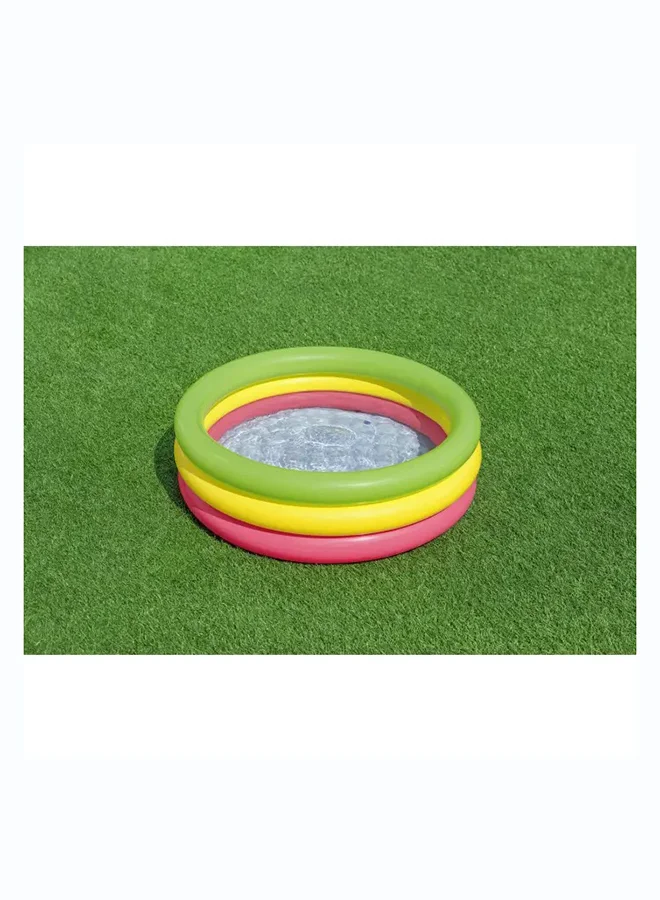 Bestway Bestway, Φ27.5" x H9.5"/Φ70cm x H24cm Swim Squad Kiddie Pool Inflatable Outdoor Water Play Toy for Kids and Families, Durable Premium Quality Material, Easy Inflate and Deflate Design, Pool Beach Garden Summer Fun Activity