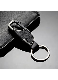 Generic Luxury 4S Car Keychain Leather Belt Clip GX-345 second generation Silver  - Image 3