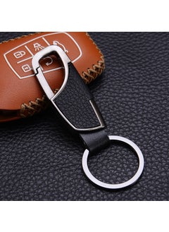 Generic Luxury 4S Car Keychain Leather Belt Clip GX-345 second generation Silver  - Image 4