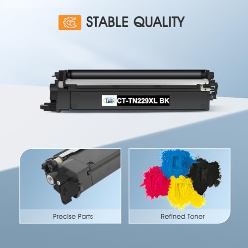 Cool Toner TN229 TN229XL Toner Cartridges MFC-L3780CDW: Compatible for Brother HL-L3280CDW MFC-L3720CDW HL-L3220CDW HL-L3300CDW HL-L3295CDW TN 229 229XL TN-229XL TN-229 229XL Toner Cartridges 4 Pack Printer - Image 4