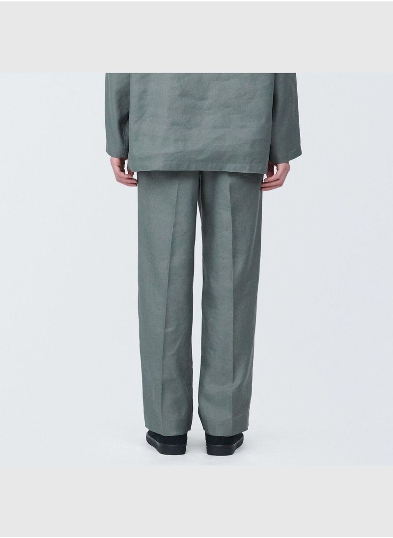 MUJI Hemp Blended Straight Pants  - Image 4