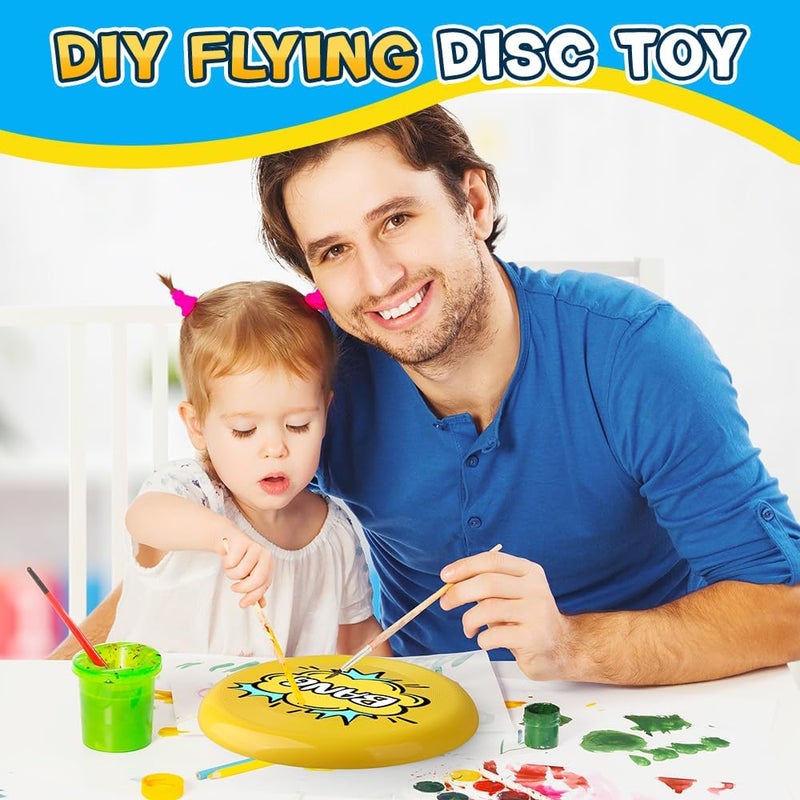 Anzmtosn Sand Beach Toy Large 8 Inch Flying Disc Toy for Children Adults, Sports Yard Disc Toy for Outdoor Beach Accessories Backyard, Lawn, Park Flying Ring Gift Holiday Stocking Stuffer Jun - Image 5