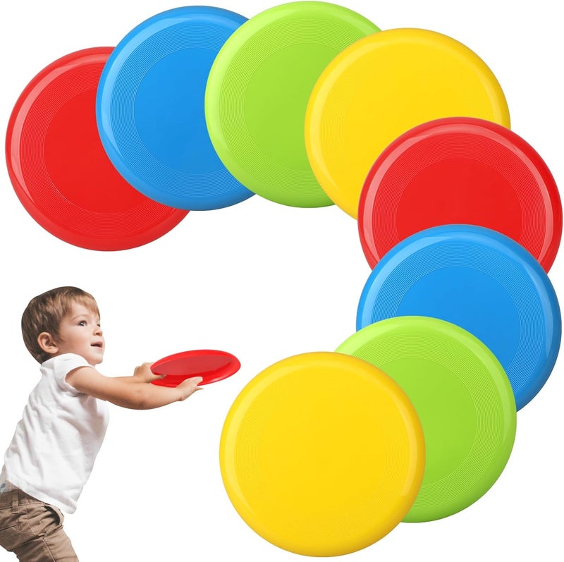 Anzmtosn Sand Beach Toy Large 8 Inch Flying Disc Toy for Children Adults, Sports Yard Disc Toy for Outdoor Beach Accessories Backyard, Lawn, Park Flying Ring Gift Holiday Stocking Stuffer Jun - Image 1