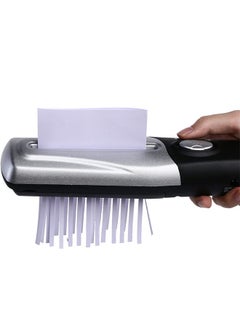 Handheld Mini Paper Shredder, Portable Paper Shredder, USB Auto Paper Shredder Document Cutter Strip Cutting Machine Office Stationery