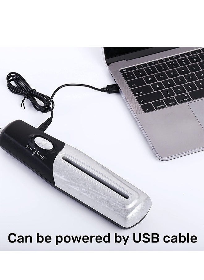 Generic - Handheld Mini Paper Shredder, Portable Paper Shredder, USB Auto Paper Shredder Document Cutter Strip Cutting Machine Office Stationery - Image 1