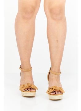 Kate Spade Women Broad Tianna Adjustable Buckle Wedge, Brown  - Image 1