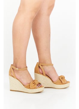 Kate Spade Women Broad Tianna Adjustable Buckle Wedge, Brown  - Image 2