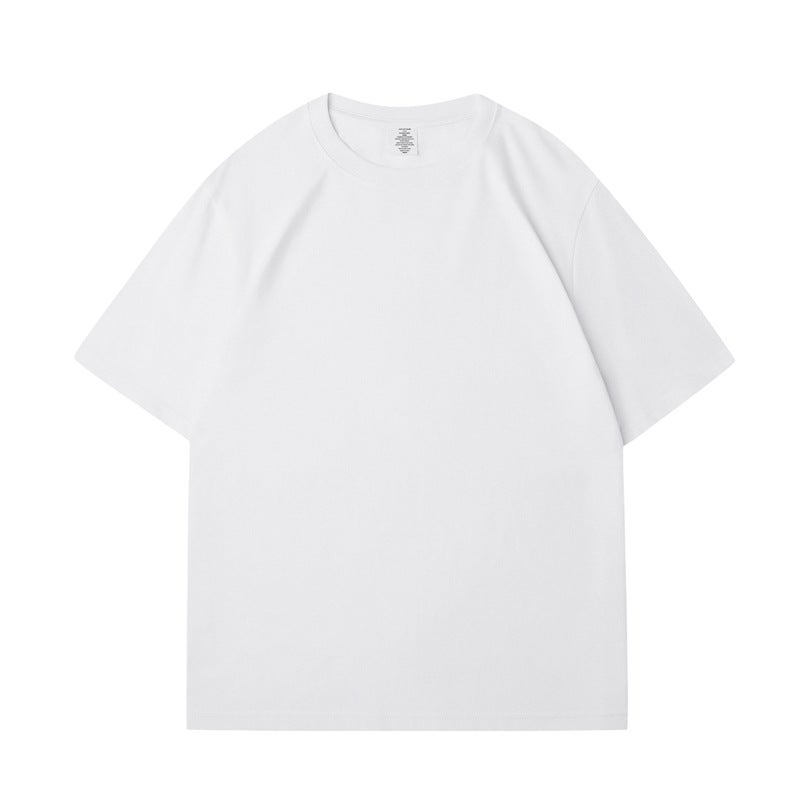 Pod Heavy-Duty Short-Sleeve T-Shirt Summer Crew Neck 230G Pure Cotton Tee Small Neckline Solid Color Unisex Regular Shoulder T-Shirt - Image 5