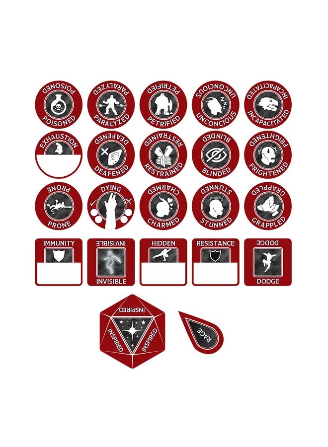 Gale Force Nine Barbarian Token Set, Multi - Image 3