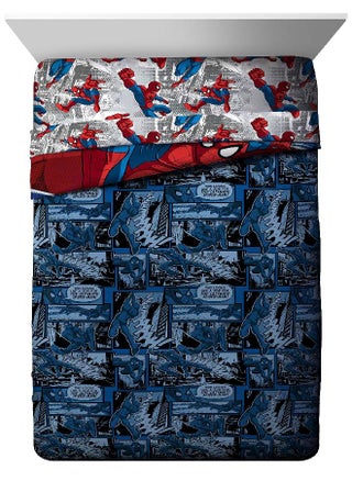 Marvel Spiderman Burst Twin Comforter - Super Soft Kids Reversible Bedding features Spiderman - Fade Resistant Polyester Microfiber Fill (Official Marvel Product) - pzsku/ZF0D74C83973F05475388Z/45/_/1693489474/3379b6bb-9ba0-4775-827b-142ed3c757d5
