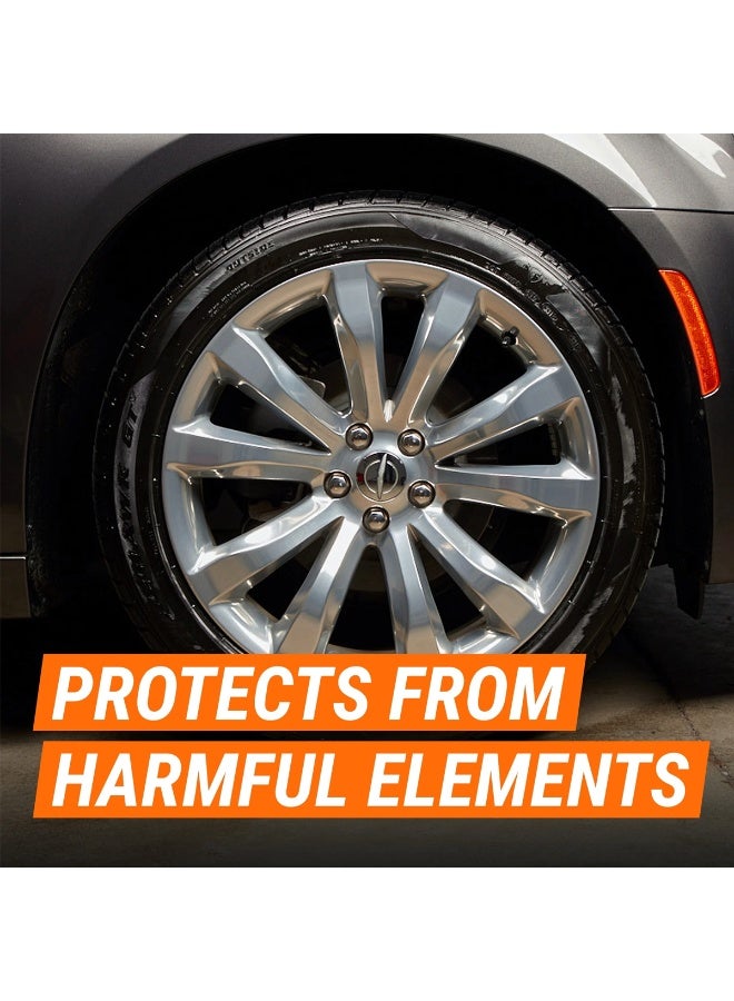 Nora Combo - 2pcs NORA Tire Shine N-254 500ml Wet Black Finish for Car Tires Long Lasting Shine & Protection Restores Faded Rubber Anti-Dust Formula Easy Spray Application Tire Care & Detailing Liquid for Car, SUV, Bike - Image 5