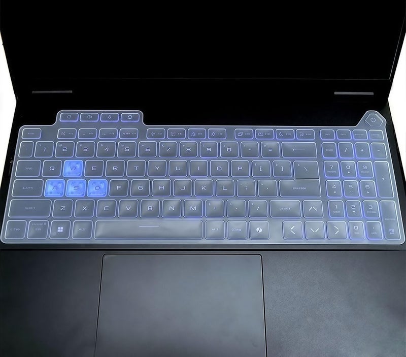 RAYA Premium Keyboard Cover for 2025 ASUS TUF Gaming A16/F16 16inch Laptop. (Transparent Silicone) - Image 4