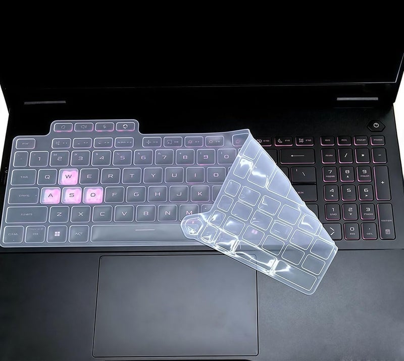 RAYA Premium Keyboard Cover for 2025 ASUS TUF Gaming A16/F16 16inch Laptop. (Transparent Silicone) - Image 3
