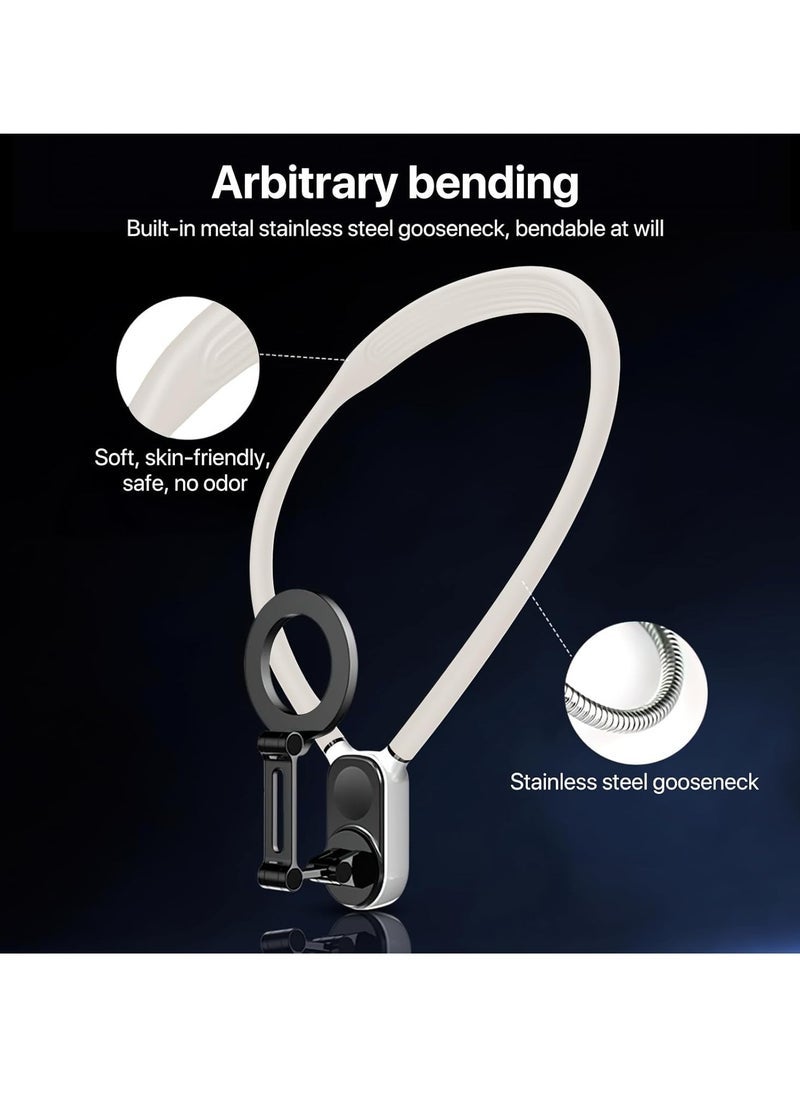 JAJEEK Magnetic Neck Phone Holder – Adjustable Dual-Mode POV Phone Mount for iPhone, Samsung, Android & GoPro/Insta360 – Ergonomic, Hands-Free, 360° Rotatable, Ultra-Strong Magnetic Suction, Lightweight & Durable for Vlogging, Recording, Live Streaming - Image 2