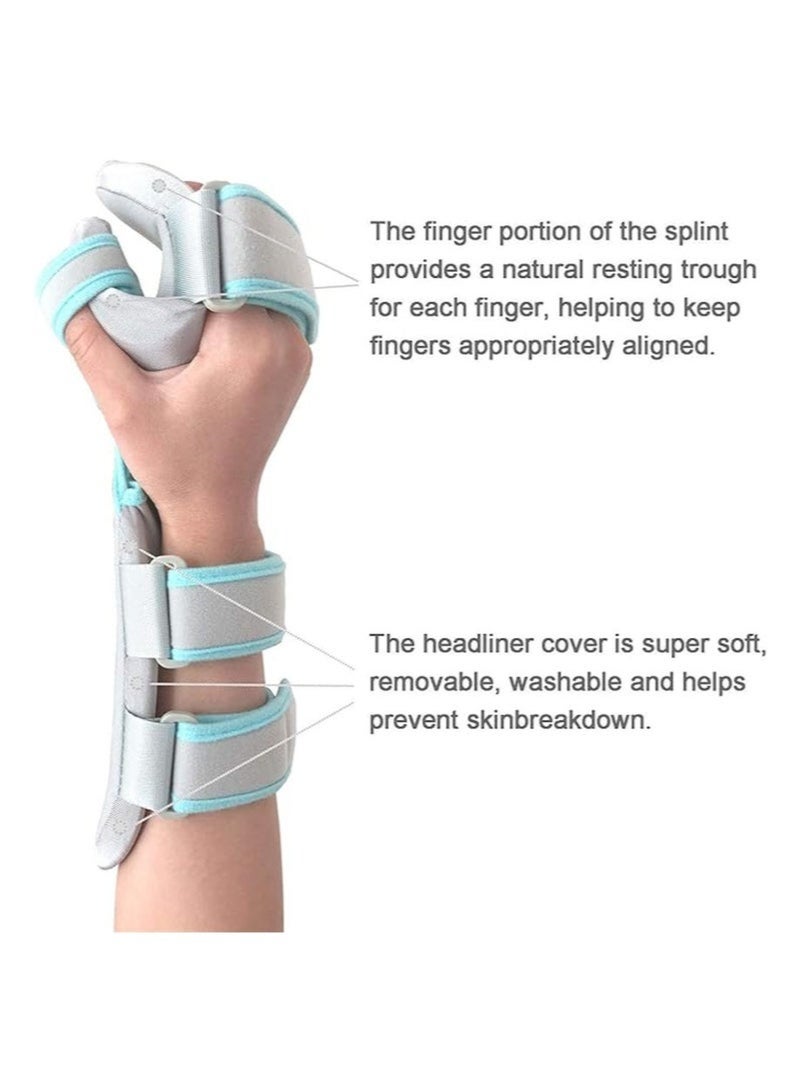 Wrist Support Adjustable Finger Splint Orthosis Rest Hand Splint Night Wrist Splint Support Immobilizer For Wrist Sprain Arthritis Tendonitis Pain Relief (Right) - Image 3