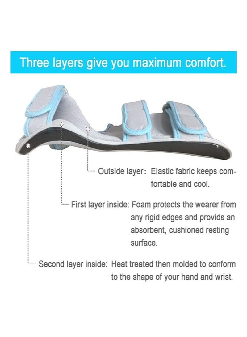 Wrist Support Adjustable Finger Splint Orthosis Rest Hand Splint Night Wrist Splint Support Immobilizer For Wrist Sprain Arthritis Tendonitis Pain Relief (Right) - Image 4