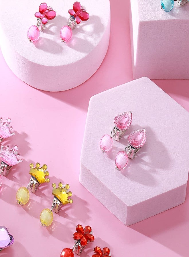 جريفوسيا مجموعة جريفوسيا من 7 أزواج من الأقراط المشبكية، أقراط أنيقة للتزيين، بتصميمات مناسبة للحفلات وأعياد الميلاد، تأتي في علبة هدايا. - Image 4