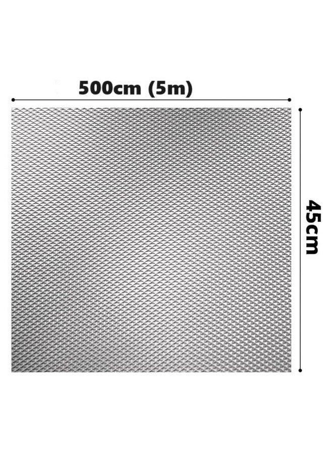 إيلاستبرو سجادة/ورقة مضادة للانزلاق من مادة إيلاست برو إي في إيه مفيدة ومتعددة الأغراض (45 سم × 500 سم) للثلاجة والحمام والمطبخ والأدراج وبطانة الرف. (رمادي معدني) - Image 2
