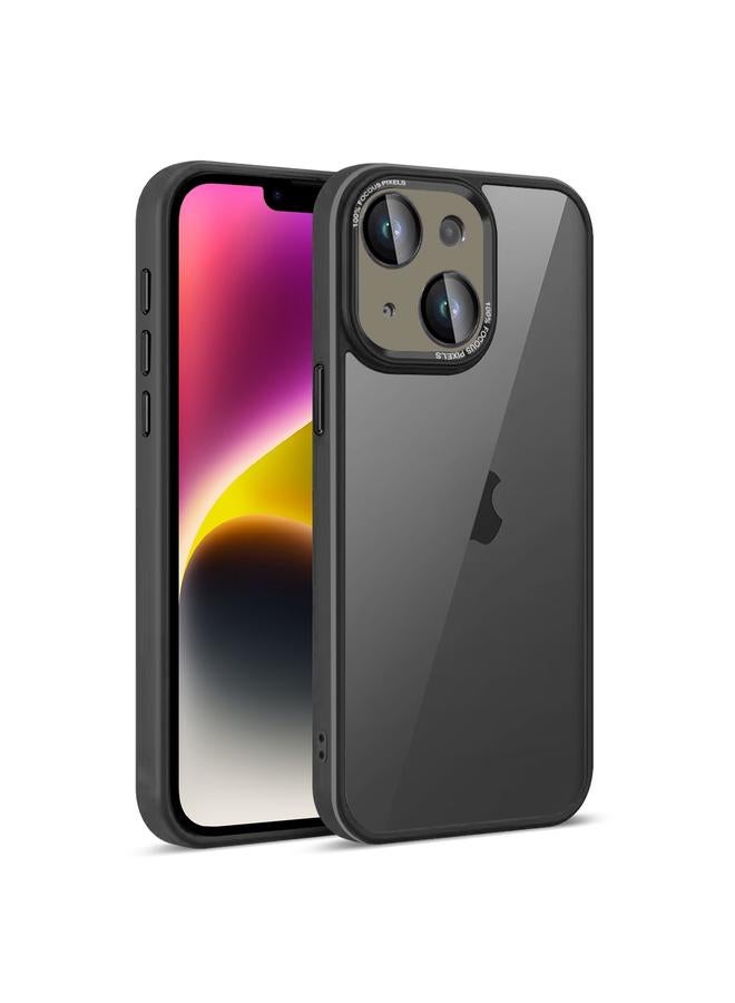 S-TOP Case For iPhone 14 Plus Colorful Armor Lens Film Translucent Phone Case - Image 1