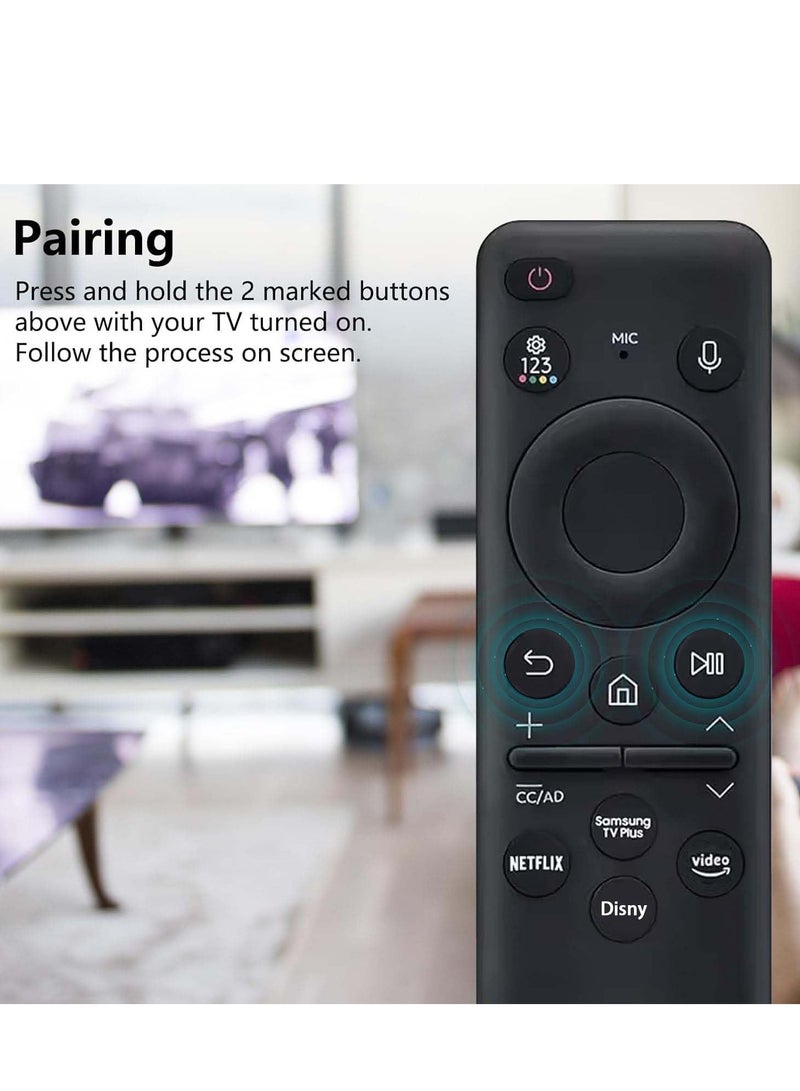 JAJEEK 2023 New Original Remote for BN59-01432A with Voice Control – Compatible with Samsung Neo QLED 8K HDR Smart TVs | Solar Charging Remote for 2023 Models | Universal Smart Remote, Voice Activation - Image 4