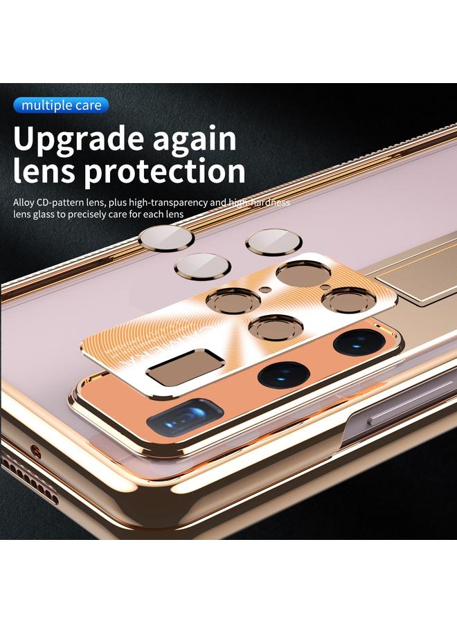 S-TOP Case For Huawei Mate X2 Magnetic Hinges Plating Phone Case with Holder - Image 5