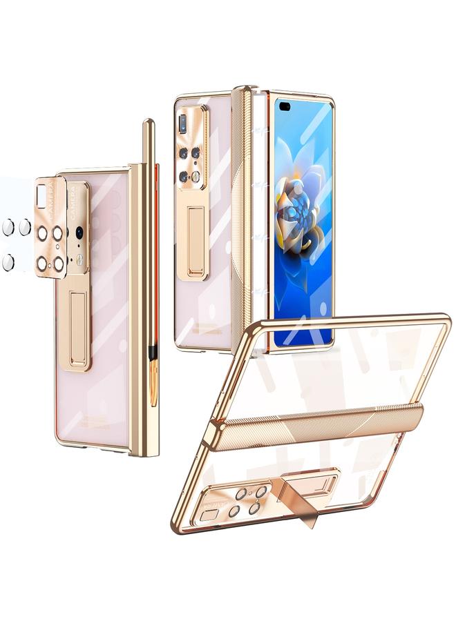 S-TOP Case For Huawei Mate X2 Magnetic Hinges Plating Phone Case with Holder - Image 1