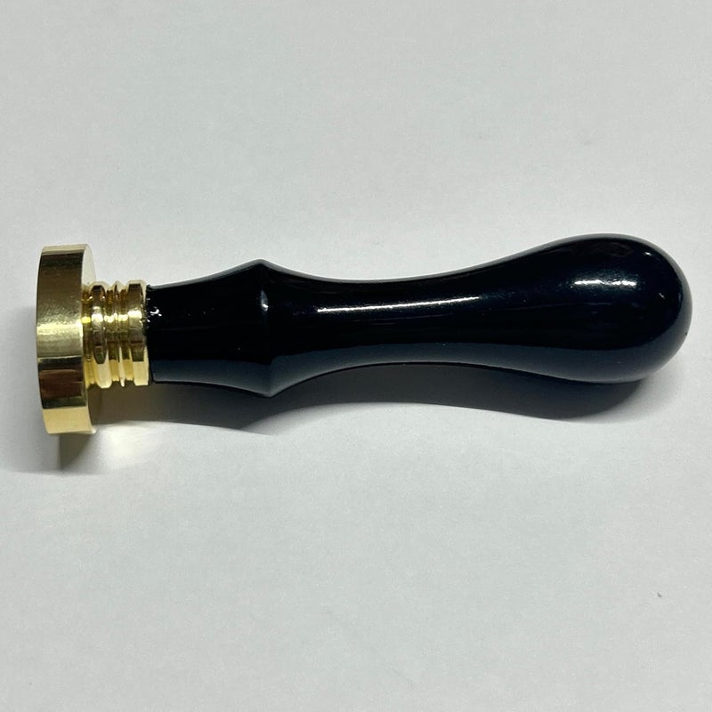 M&Co Oval Blank Wax Sealing Stamp Handle Multi-Purpose Wax Stampter White&Brass Sealing Wax Stamps for Craft Supplies (29MM) (Black) - Image 2