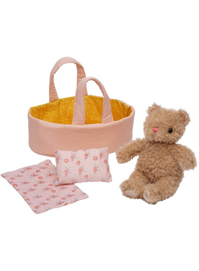 Manhattan Toy Manhattan Toy Moppettes Bea Bear Stuffed Animal Nurturing Playset with Bear Plush Toy, Fabric Bassinet, Blanket & Pillow - Image 3