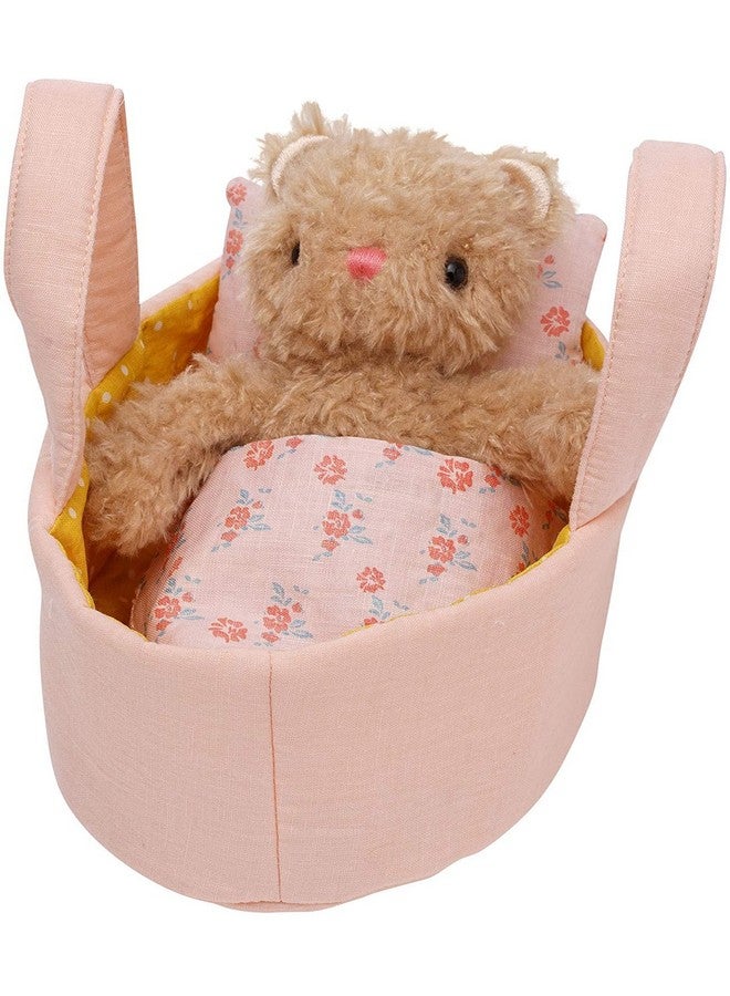 Manhattan Toy Manhattan Toy Moppettes Bea Bear Stuffed Animal Nurturing Playset with Bear Plush Toy, Fabric Bassinet, Blanket & Pillow - Image 1