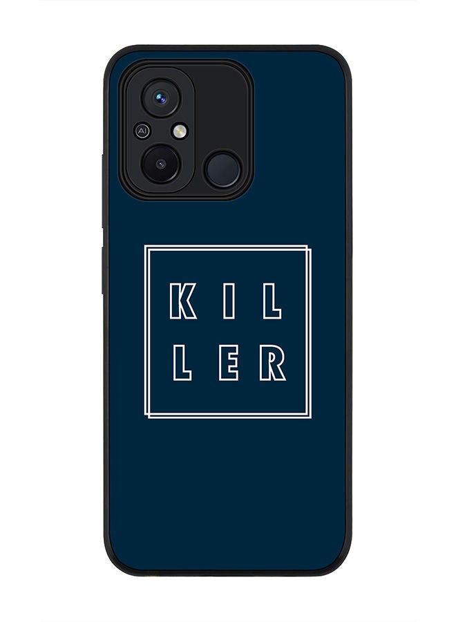 Stylizedd Rugged Black edge case for Xiaomi Redmi 12C 4G, Slim fit Soft Case Flexible Rubber Edges Anti Drop TPU Gel Thin Cover -  Killer Outline - Image 1