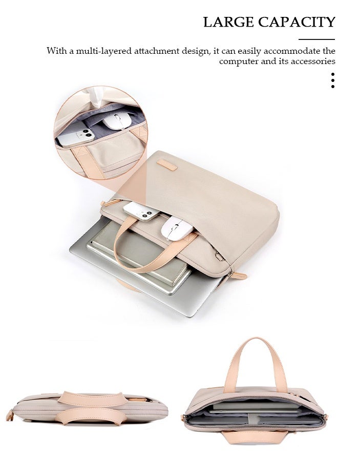 DUNISO حقيبة كمبيوتر محمول مقاس 15.6 بوصة، حقيبة كمبيوتر خفيفة الوزن، حقيبة سفر للأعمال، حقيبة كتف مقاومة للماء للرجال والنساء في مكتب العمل - Image 3