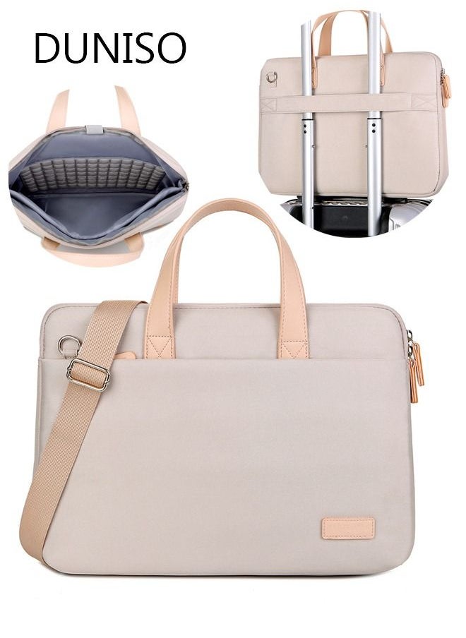 DUNISO 15.6 Inch Laptop Bag Lightweight Computer Bag Travel Business Briefcase Water Resistance Shoulder Messenger Bag for Men and Women Work Office  - Image 1