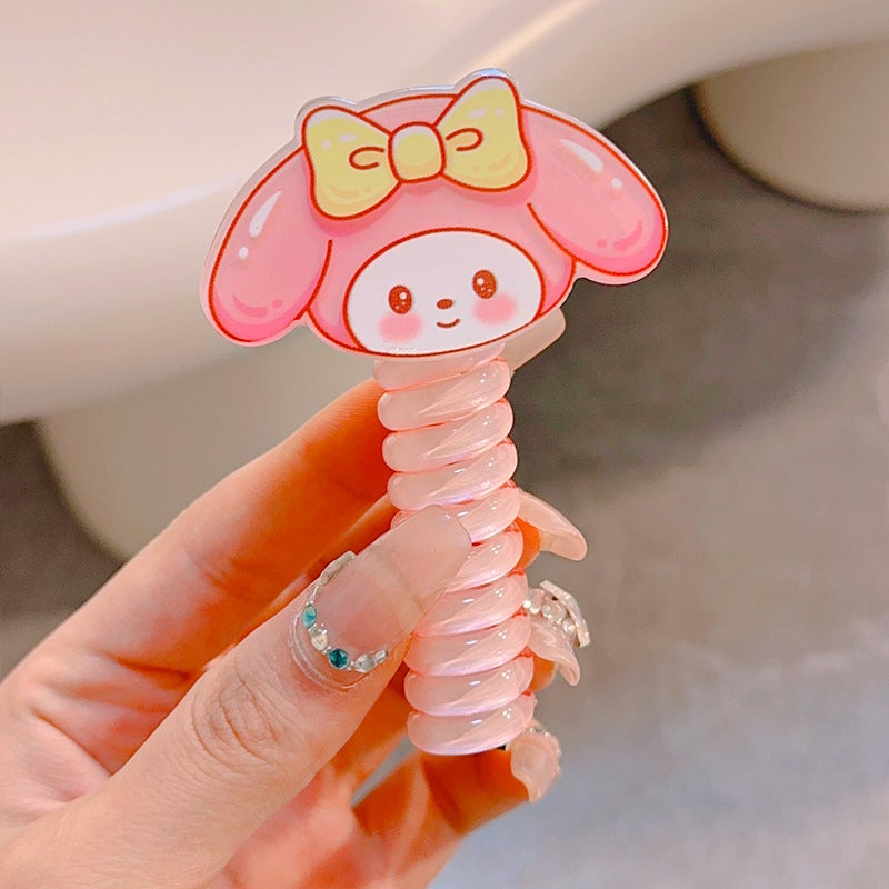 Loquat Korean Style Sanrio Hair Ties Elastic Ponytail Holders 1 melody