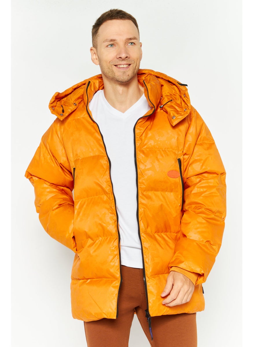 PUMA Men Oversized Fit Training Puffer Jacket, Orange  - Image 1