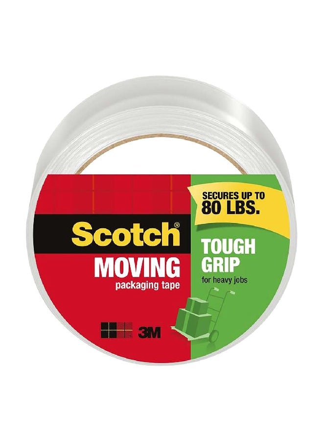 Scotch  Tough Grip Moving Packaging Tape Clear 1.88 Inch x 54.6 yard