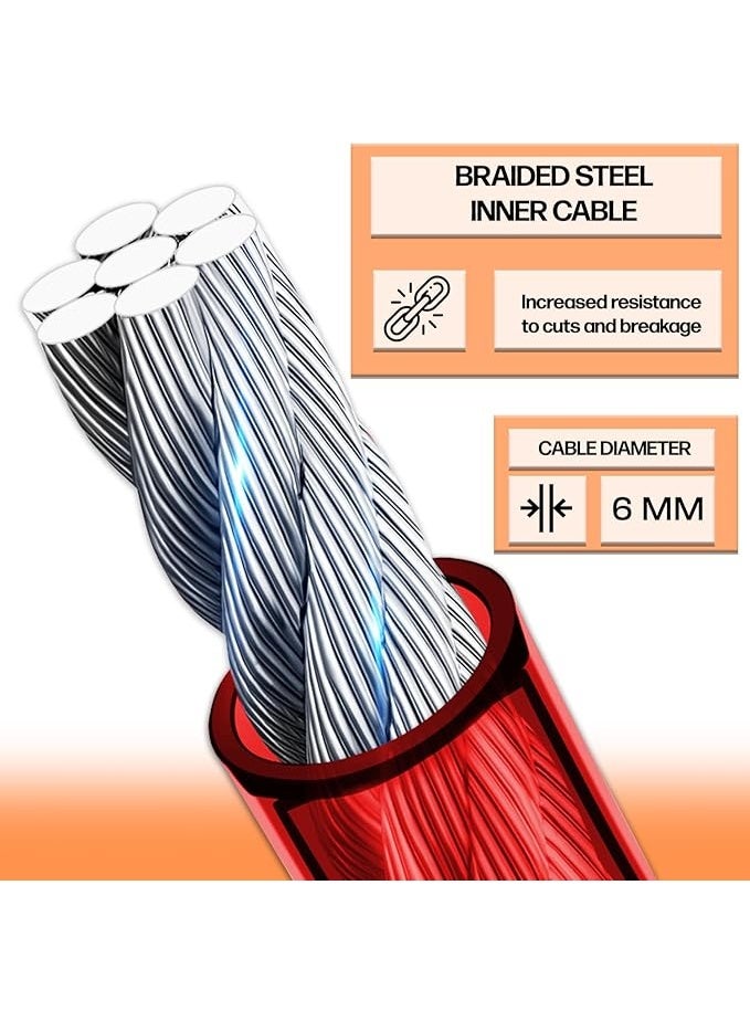 LOWHAT Anti-Theft Lock red - Image 3