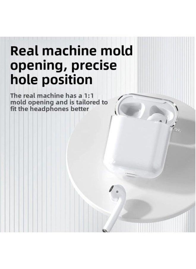 Generic - Tpu Transparent Earphone Set Material For Apple Bluetooth Headset Pro2 Generation Airpods Protective Cover-Color:PC Hard Shell + Bag-Applicable Model:Airpods (pro2--with Ear Hooks) Fifth - Image 1