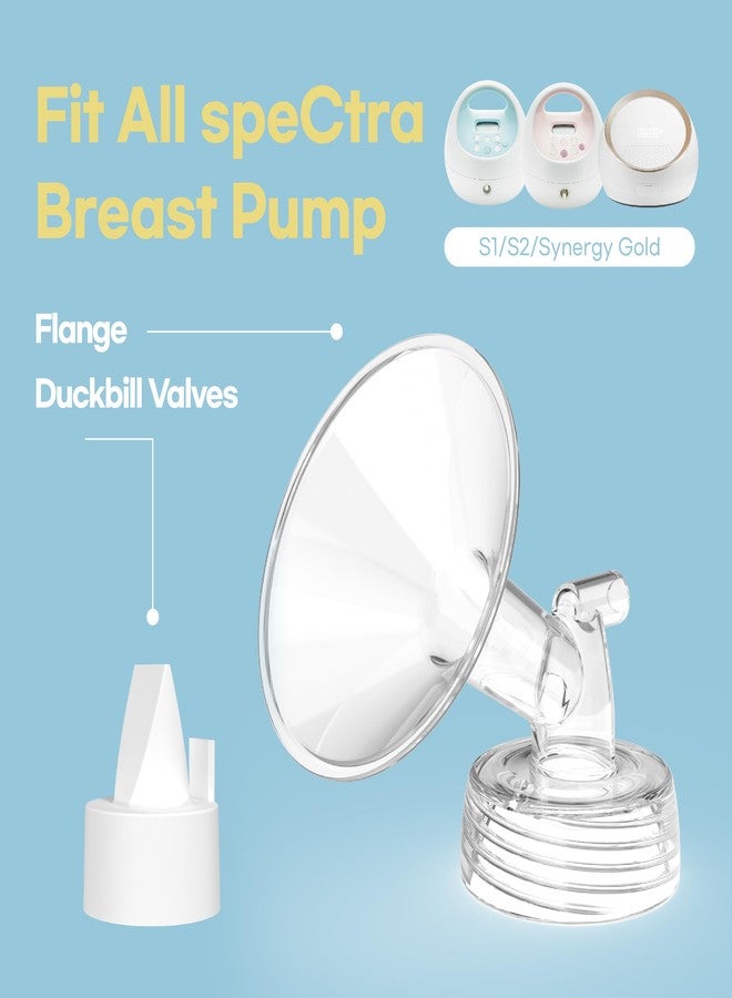 CubCare Flange Inserts for Spectra, Spectra Replacement Pump Parts for S1/S2/9 Plus, Not Original Accessories, Breast Pump Parts Include 2-Pack17MM Flanges and 4-Pack Duckbill Valves - Image 5