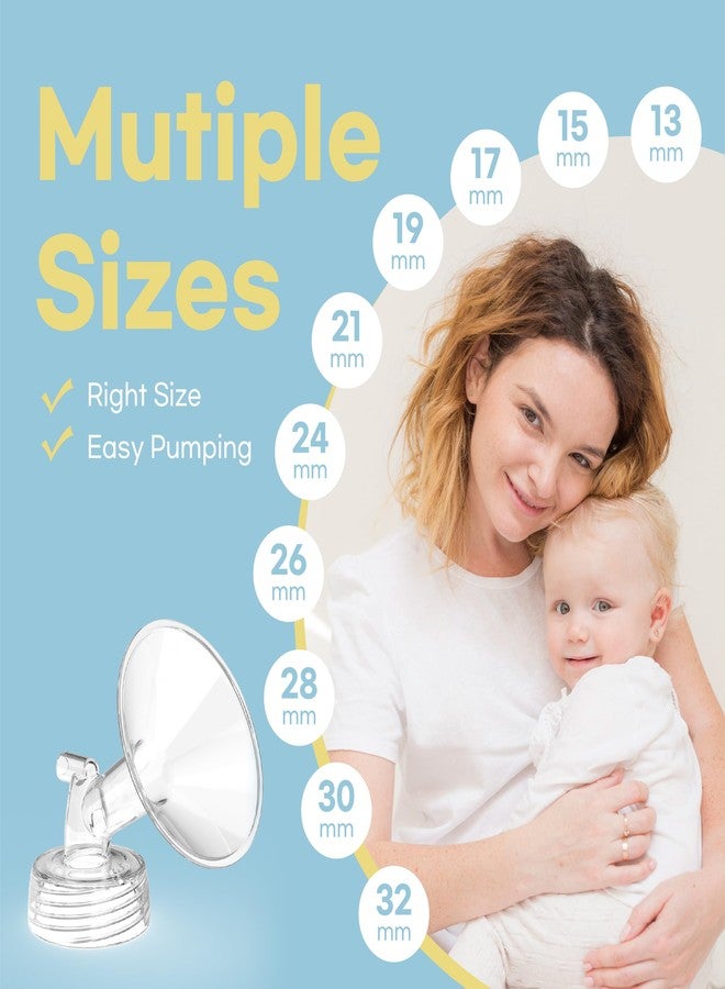 CubCare Flange Inserts for Spectra, Spectra Replacement Pump Parts for S1/S2/9 Plus, Not Original Accessories, Breast Pump Parts Include 2-Pack17MM Flanges and 4-Pack Duckbill Valves - Image 2
