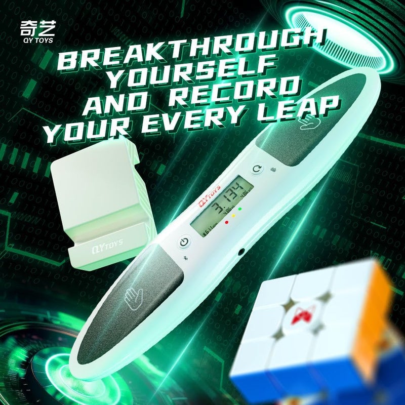 Cubuzzle Qiyi Timer 2.0 Smart Speedcube Bluetooth Timer, Lightweight and Compact, Time your Solves, Carry it as you go, Suitable for all Rubik's Cubes 2x2, 3x3, 4x4, 5x5, Magic Cube, Twisty Puzzles - Image 2