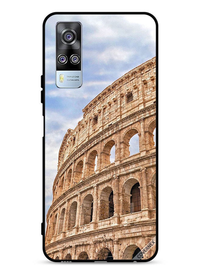 Covernex vivo Y51 2020 Protective Case Cover Vintage Building